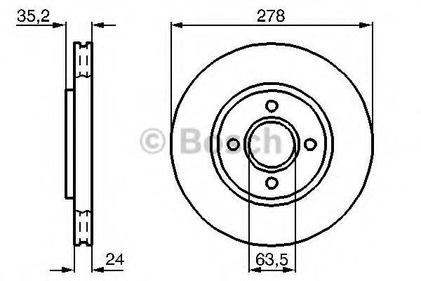 FORD V89BX1125AC гальмівний диск