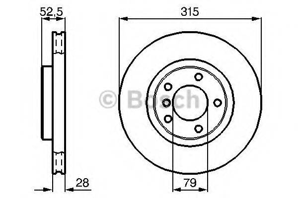 BOSCH 0986478762 гальмівний диск