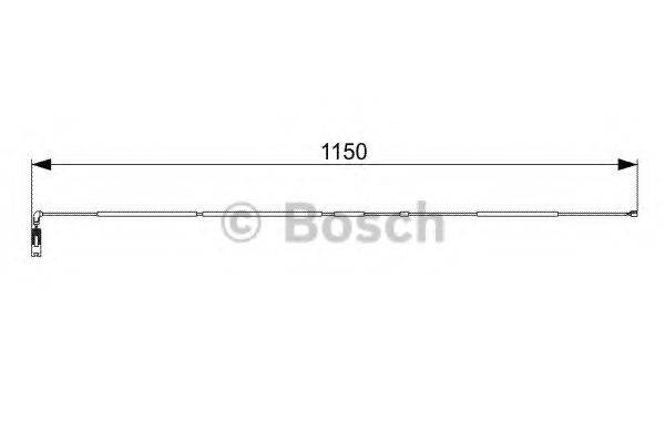 BOSCH 1987473004 Сигналізатор, знос гальмівних колодок