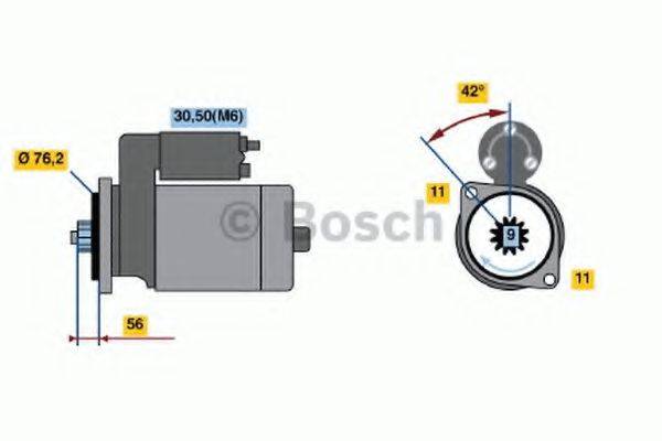 BOSCH 0001124015 Стартер