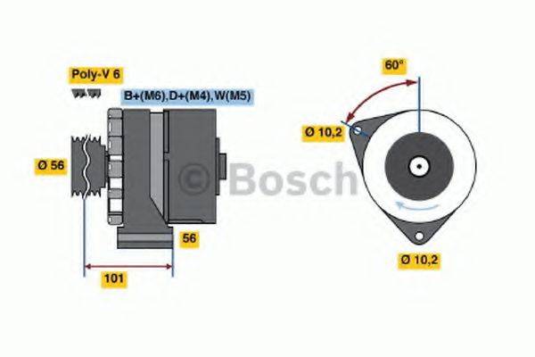 MERCEDES-BENZ A 008 154 15 02 Генератор