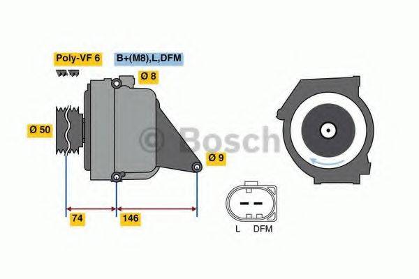 BOSCH 01220AA3R0 Генератор