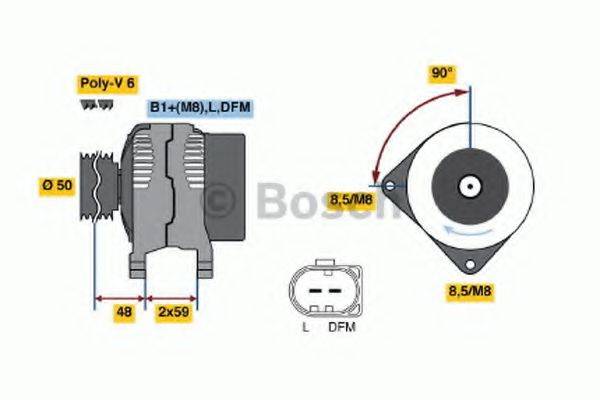 BOSCH 0124325125 Генератор