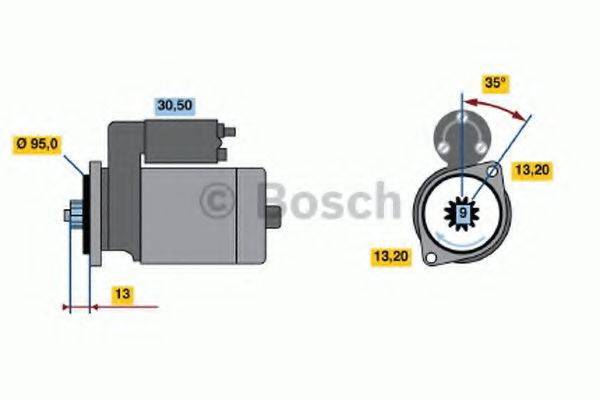 BOSCH 0986016681 Стартер