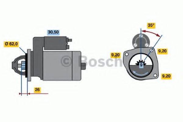 BOSCH 0986016961 Стартер