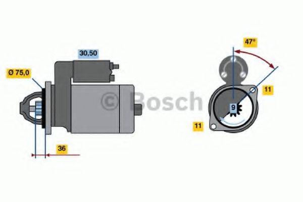 BOSCH 0986020441 Стартер