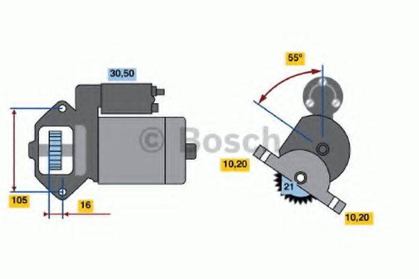 BOSCH 0986020801 Стартер