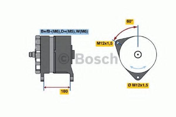 MERCEDES-BENZ 008 154 78 02 80 Генератор