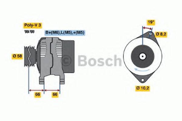 BOSCH 0986040111 Генератор