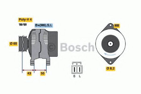 BOSCH 0986042891 Генератор