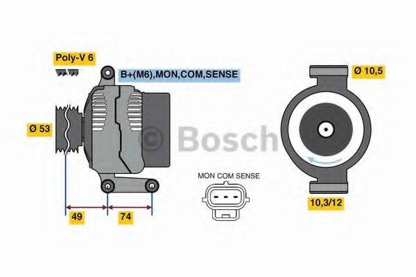 BOSCH 0986049460 Генератор