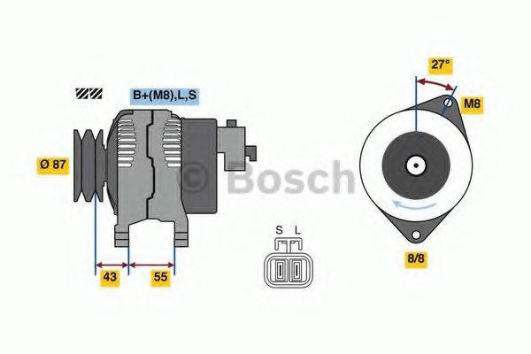 BOSCH 0986080020 Генератор