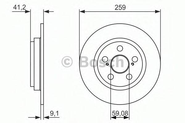 BOSCH 0986479766 гальмівний диск