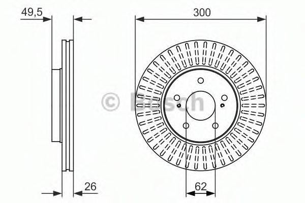 BOSCH 0986479787 гальмівний диск