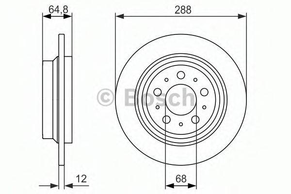 BOSCH 0986479873 гальмівний диск