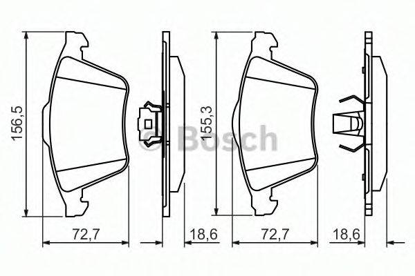 CHEVROLET 93188031 Комплект гальмівних колодок, дискове гальмо