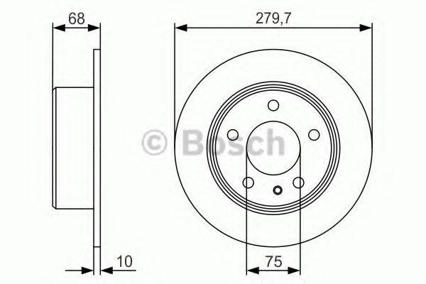 BOSCH 0986479R01 гальмівний диск