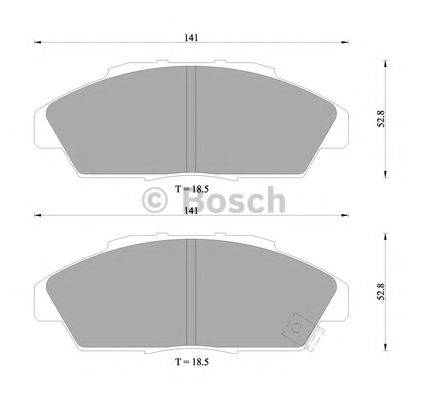 ISUZU 5 8600 105 7 Комплект гальмівних колодок, дискове гальмо