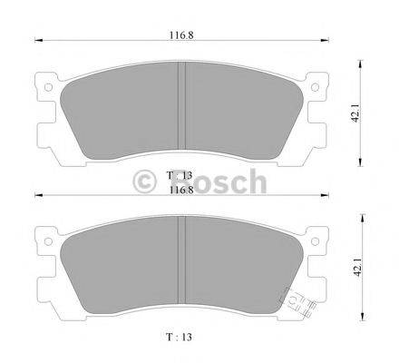 MAZDA S0YN-26-43Z Комплект гальмівних колодок, дискове гальмо