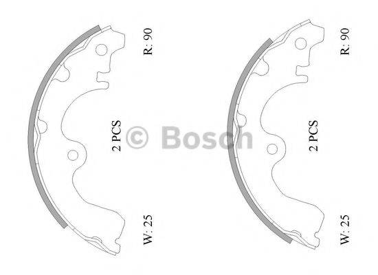 TOYOTA 04495 16080 Комплект гальмівних колодок