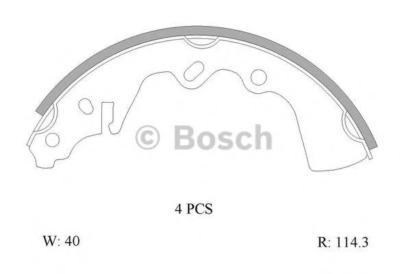 MAZDA 131249230 Комплект гальмівних колодок