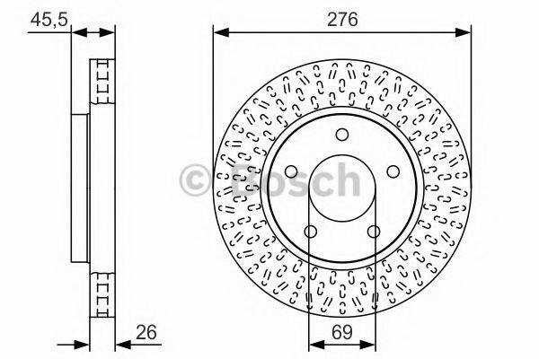 CHRYSLER 05105 513AA гальмівний диск