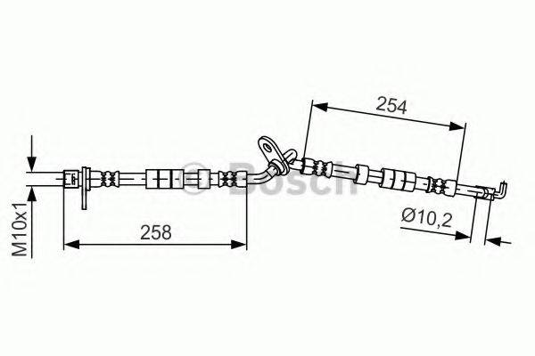 BREMBO T49058 Гальмівний шланг