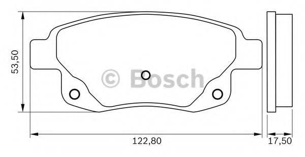 BOSCH 0986BB0992 Комплект гальмівних колодок, дискове гальмо