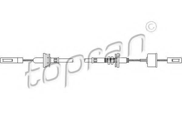 AUDI 321 721 335F Трос, управління зчепленням