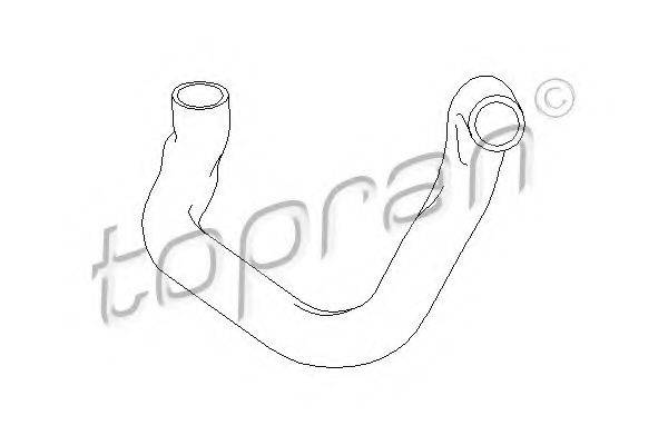 TOPRAN 500458 Шланг радіатора