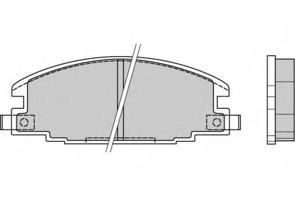 E.T.F. 21544 Комплект гальмівних колодок, дискове гальмо