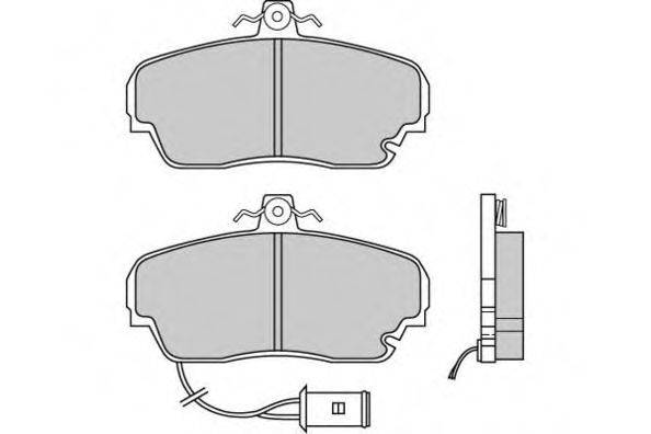 E.T.F. 120394 Комплект гальмівних колодок, дискове гальмо