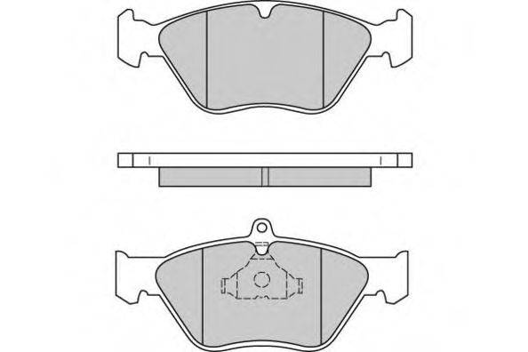 E.T.F. 120585 Комплект гальмівних колодок, дискове гальмо