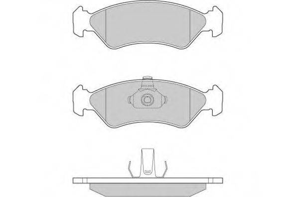 E.T.F. 120671 Комплект гальмівних колодок, дискове гальмо
