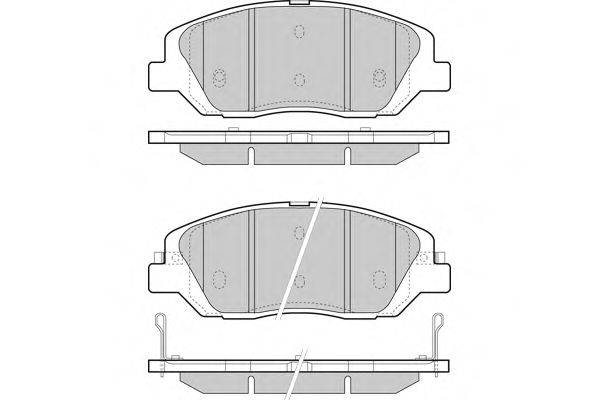 E.T.F. 25718 Комплект гальмівних колодок, дискове гальмо