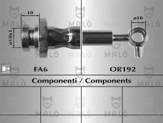 MALO 8027 Гальмівний шланг