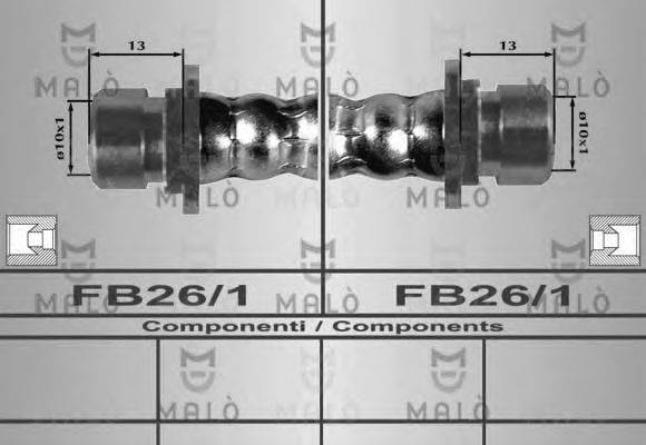 MALO 80283 Гальмівний шланг