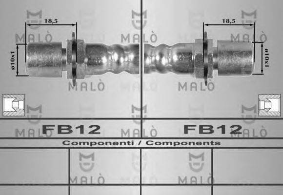 MALO 8220 Гальмівний шланг