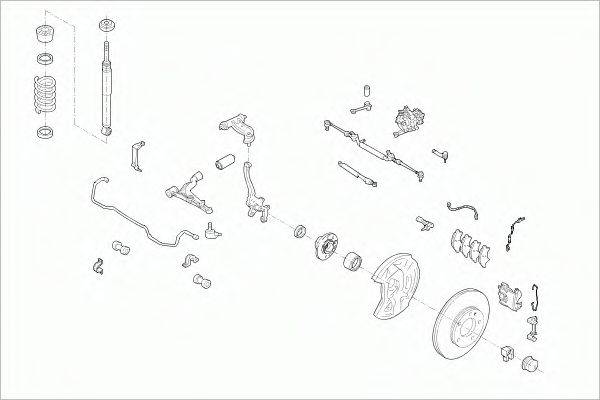 SACHS MERCECKLAFS013 Рульове управління; Підвіска колеса