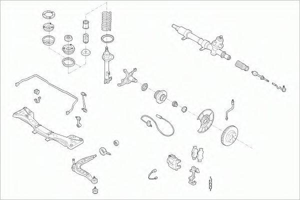 SACHS BMW3FS007 Рульове управління; Підвіска колеса