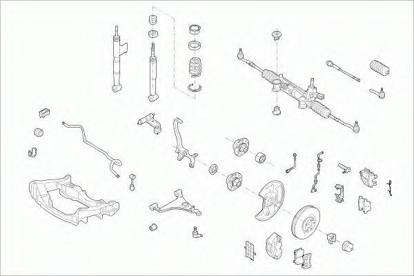 SACHS MERCEEKLAFS012 Рульове управління; Підвіска колеса