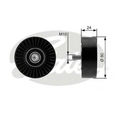 GATES T36364 Паразитний / провідний ролик, полікліновий ремінь