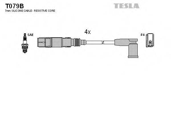 TESLA T079B Комплект дротів запалювання