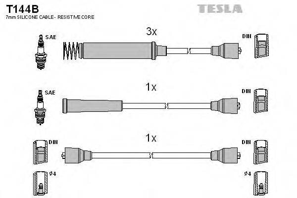 TESLA T144B Комплект дротів запалювання