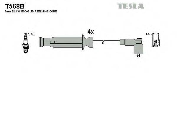 TESLA T568B Комплект дротів запалювання
