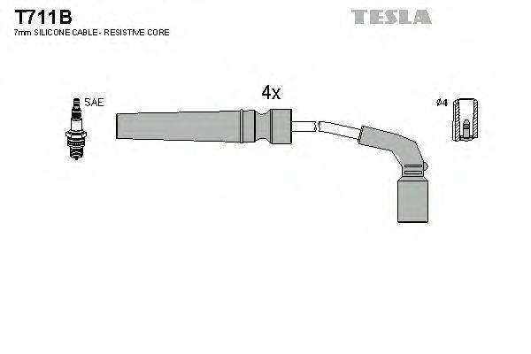 TESLA T711B Комплект дротів запалювання