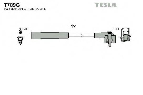 TESLA T789G Комплект дротів запалювання