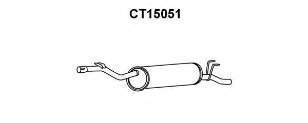 CITROEN/PEUGEOT 9558599245 Глушник вихлопних газів кінцевий