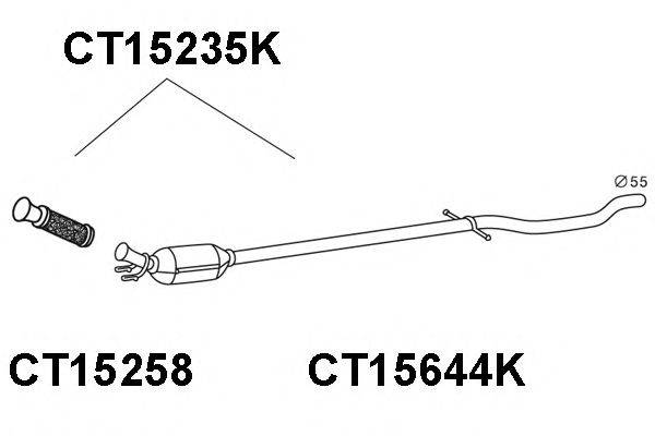 CITROEN/PEUGEOT 1731GP Каталізатор