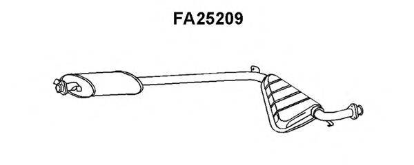 ALFAROME/FIAT/LANCI 82394854 Середній глушник вихлопних газів